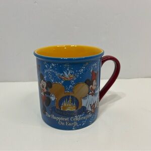 DISNEY World Mug The Happiest Celebration on Earth Large size Mickey Mouse